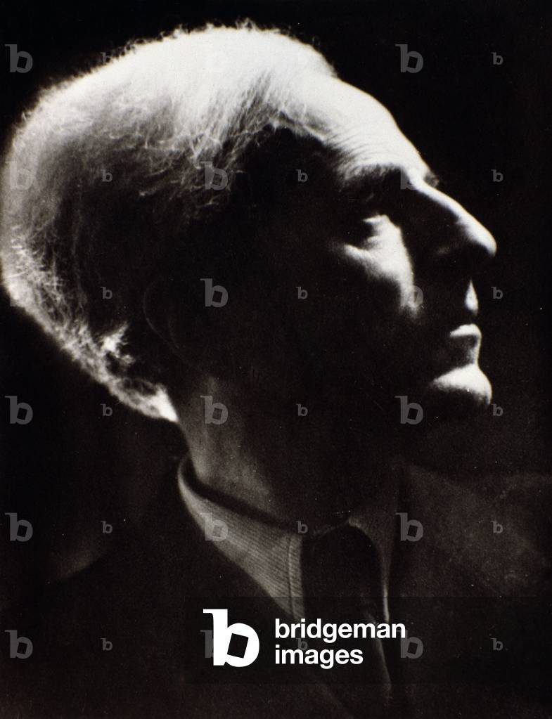 Portrait of Gino Marinuzzi, 20th century (b/w photo)