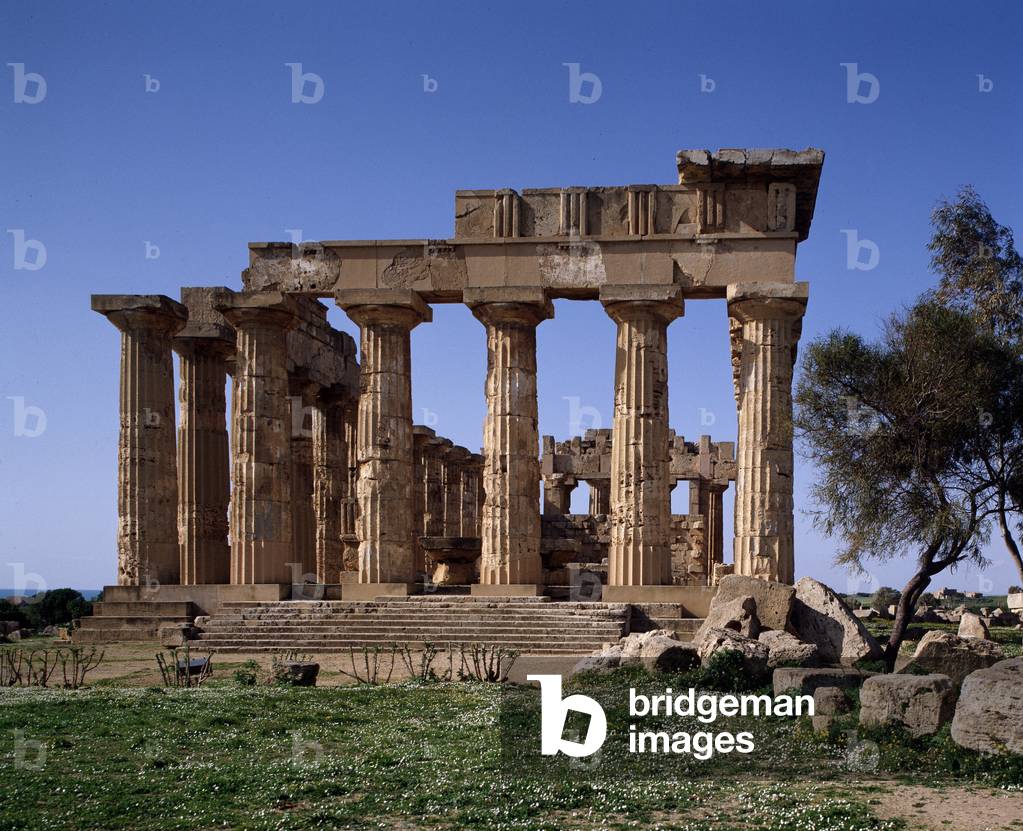 View of the temple E, eastern hill, 460-450 BC