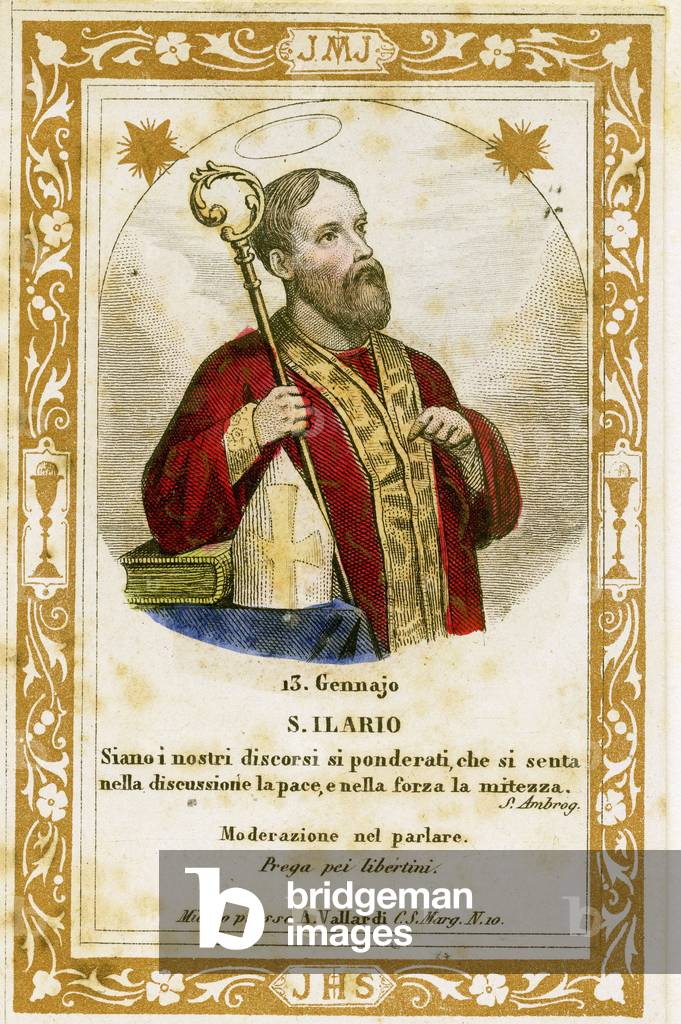 Saint Hilary of Poitiers (engraving, 19th century)
