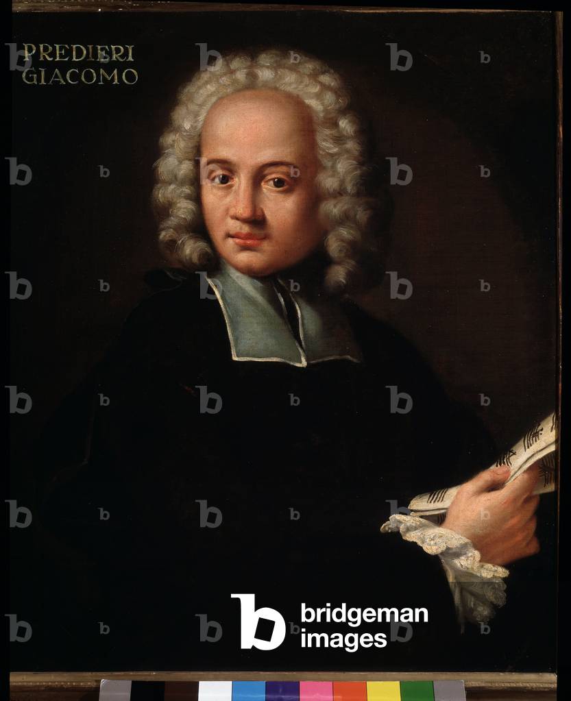 Portrait of Giacomo Predieri, Italian organist and cornetist. c.1700 (painting)