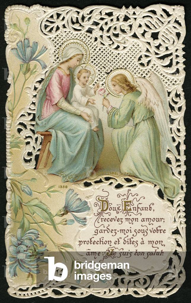 Prayer to Jesus child (chromolithography)