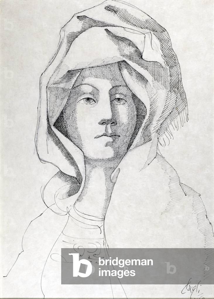 Cecilia, 1962 (ink on paper)