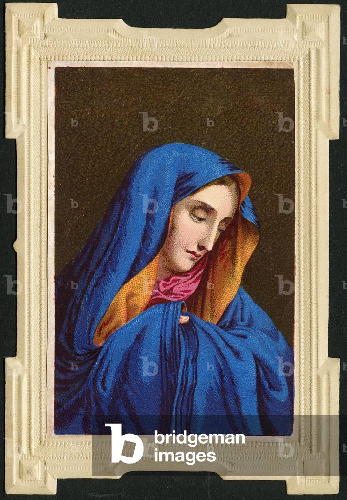 Pious image:  Virgin Mary (chromolithography)
