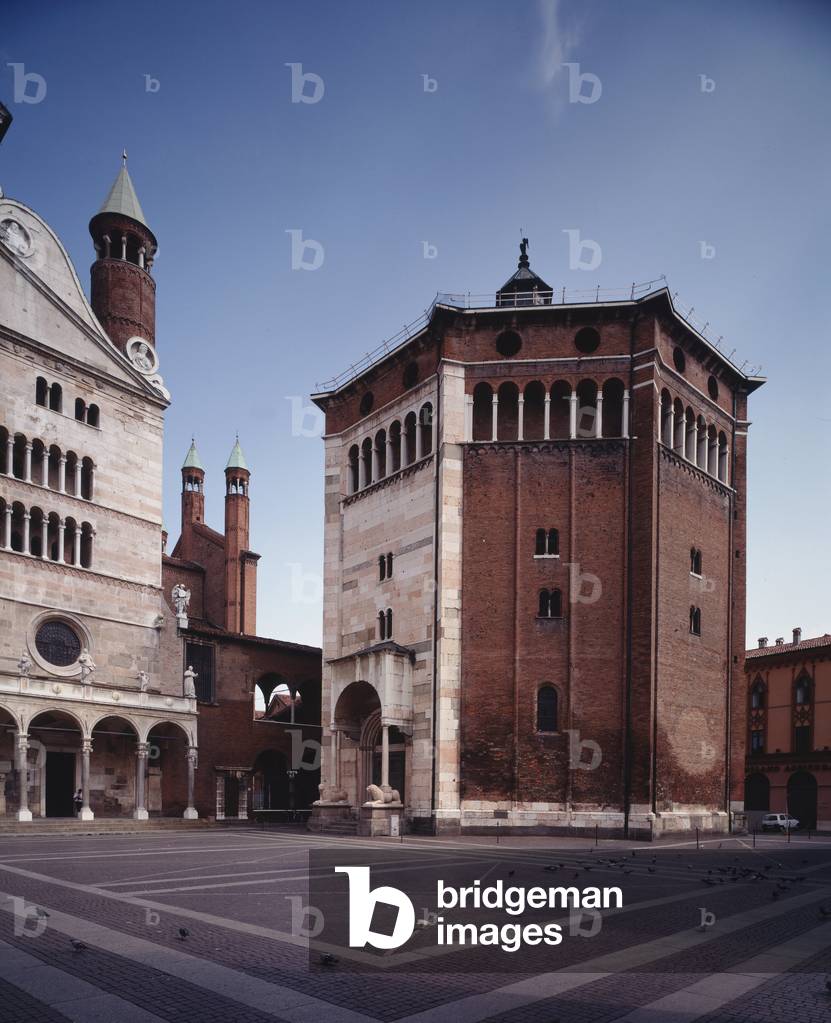 External view of the baptistry, 1167