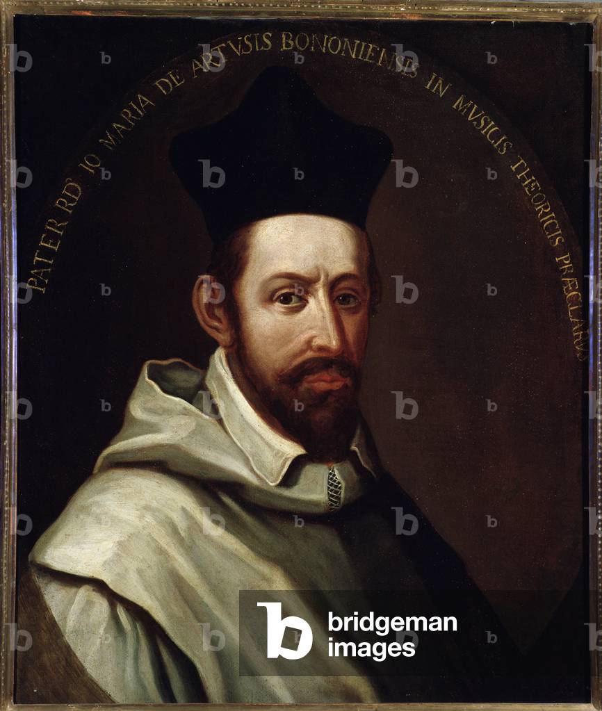 Portrait of italian composer and theorician Giovanni Maria Artusi. 17th century (painting)