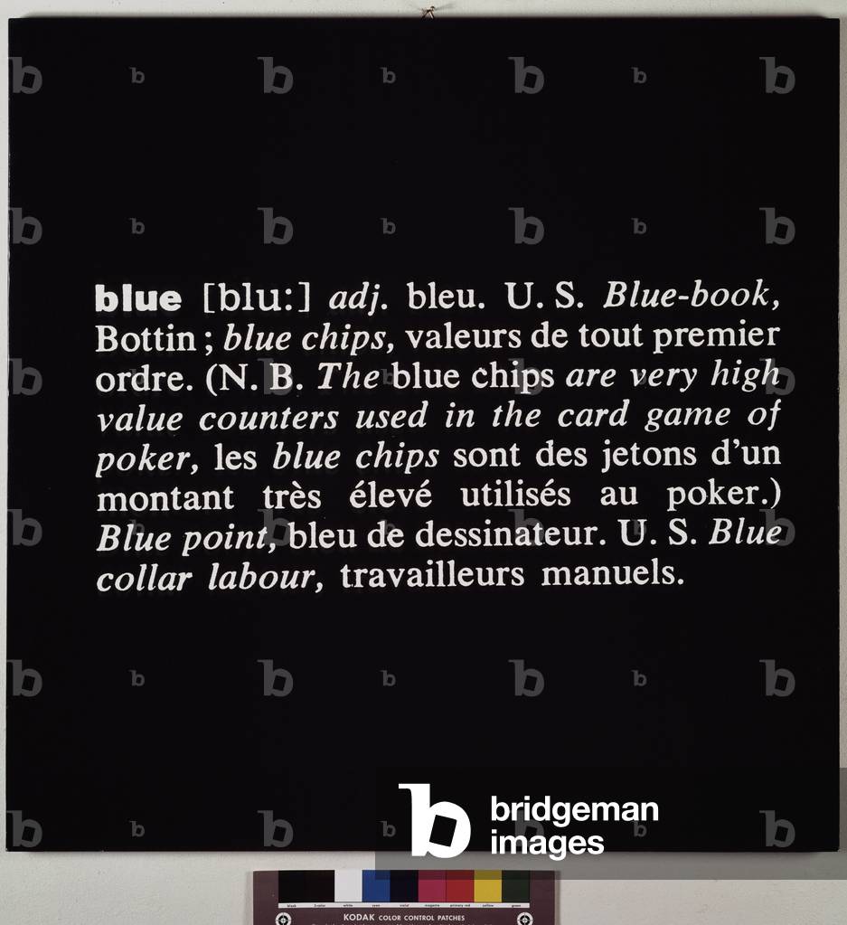 Blue (mixed technique, 1967)