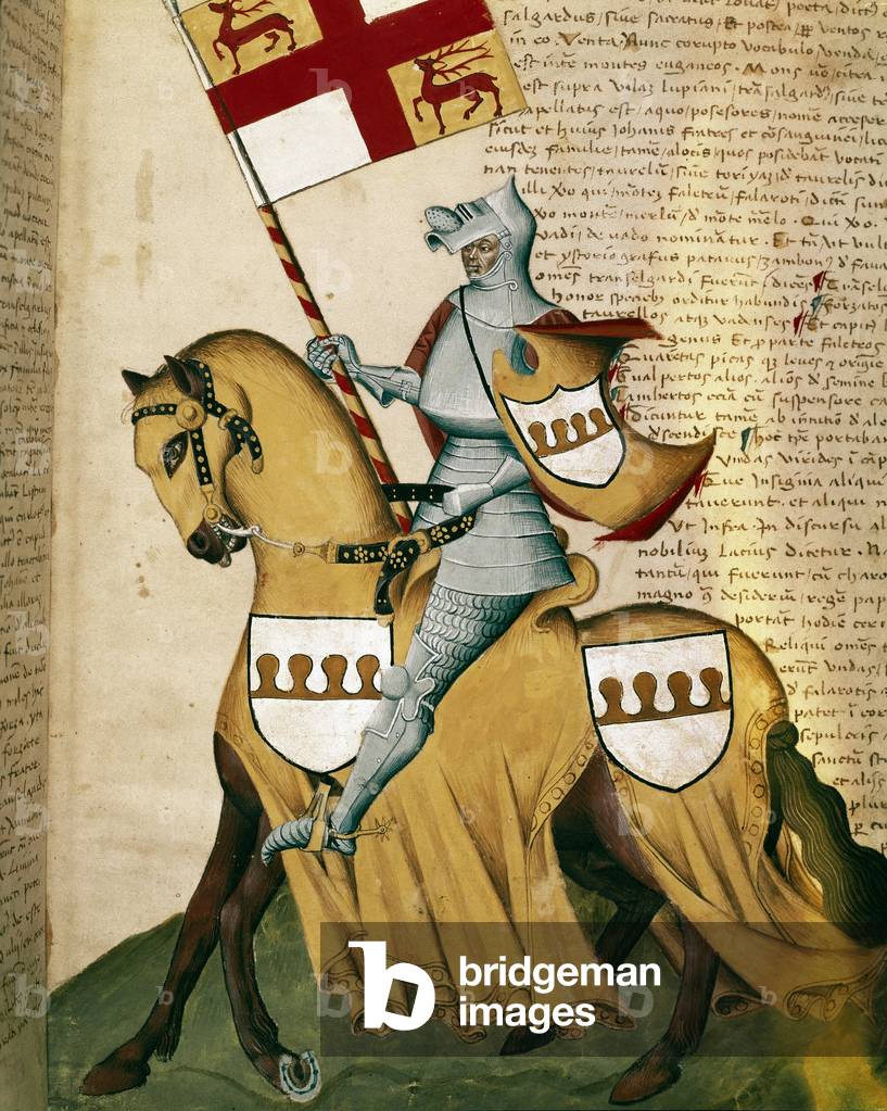 Knight in armor, 1434 (miniature)