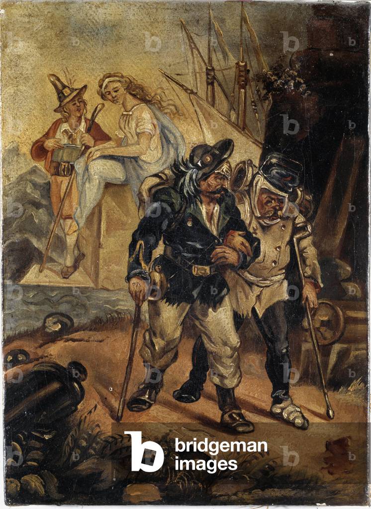 After the war (oil on canvas, c.1859)