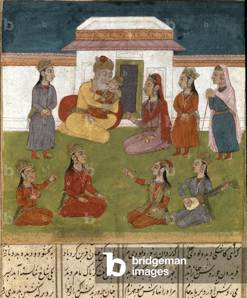 Harem scene (miniature)