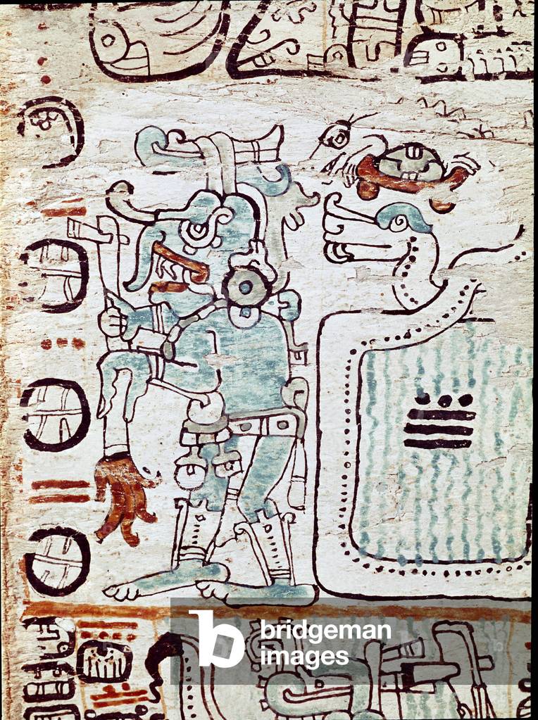 The Madrid codex or codex tro cortesianus, deals with horoscope and astrological tables, 14th century (miniature)