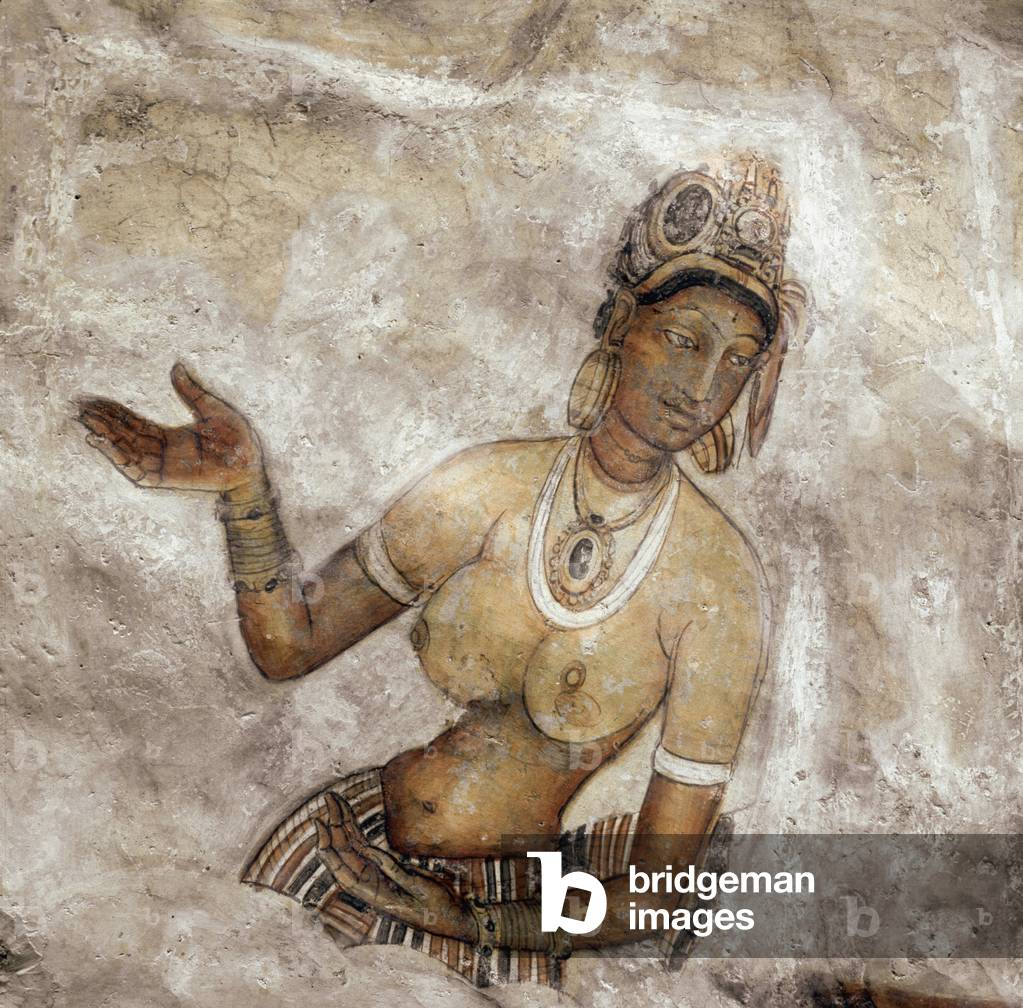 View of the maid (fresco of the lion rock, 5th century)