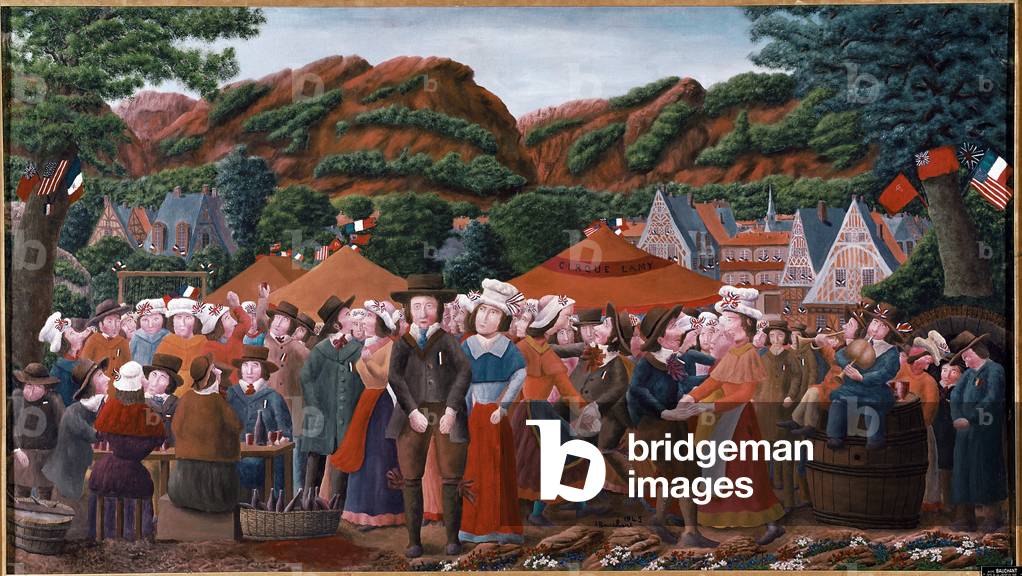 Liberation Party, detail (painting, 20th century)