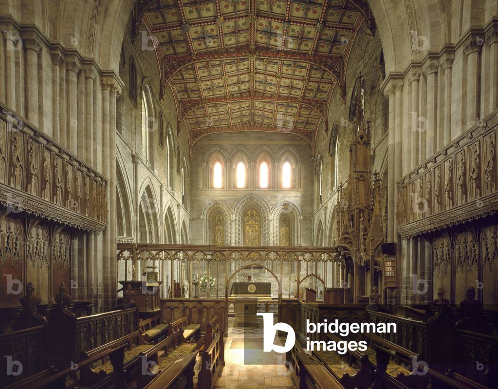 Internal view of the church of Saint David built between the 6th and 12th centuries (photography)