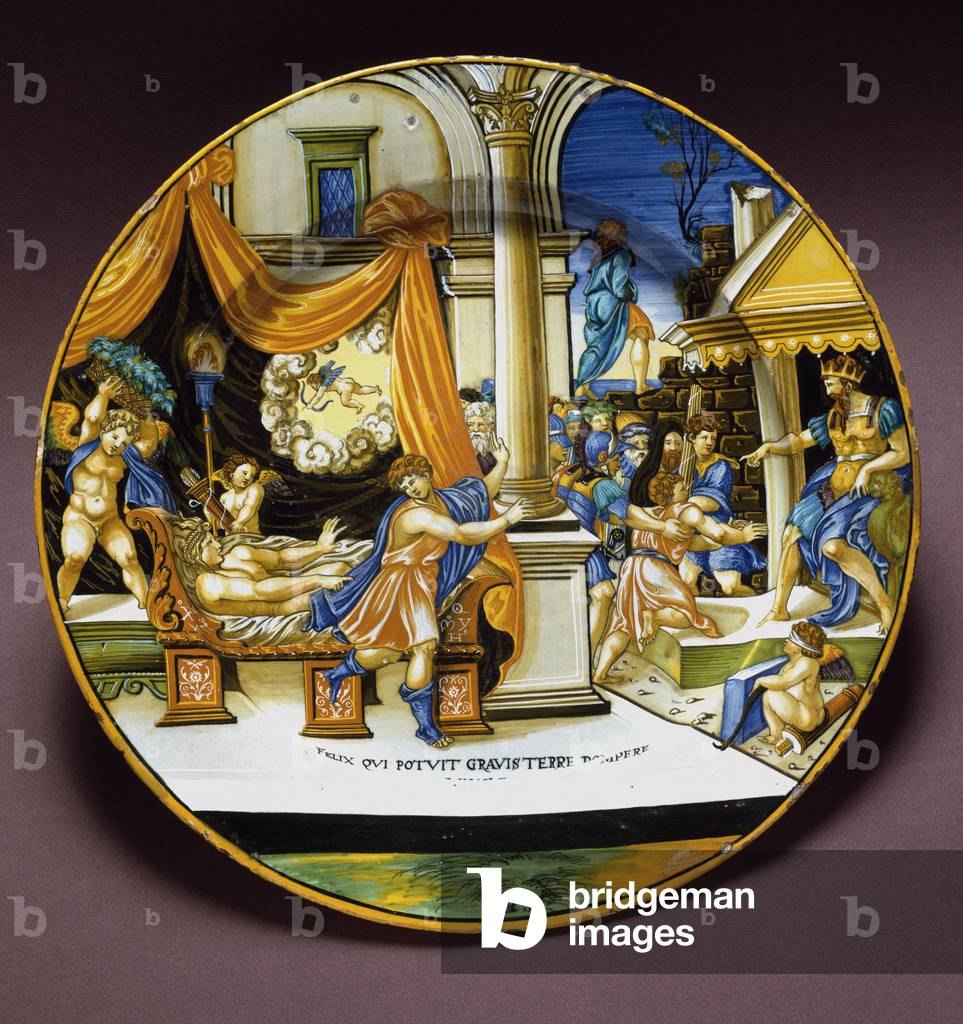 Joseph und die Frau von Putiphar Joseph fliehen vor der Frau von Putiphar (Potiphar), um ihn zu verführen. Ker