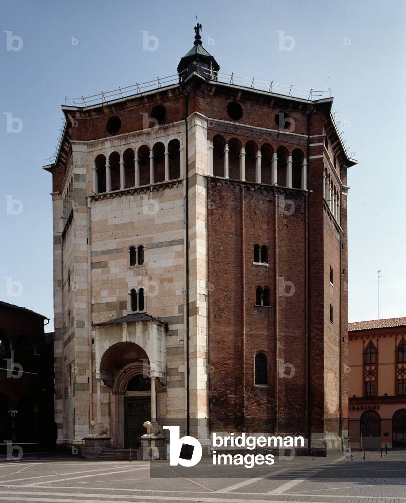 External view of the baptistry, 1168