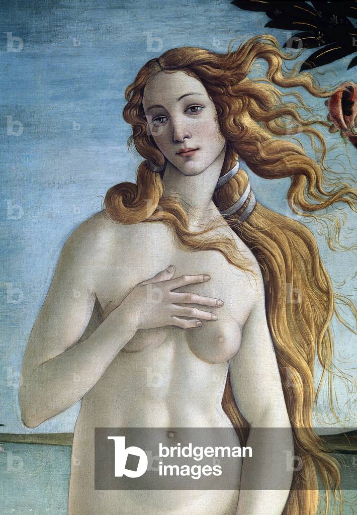 Die Geburt der Venus. Detail ( 1485) (Tempera auf Leinwand)