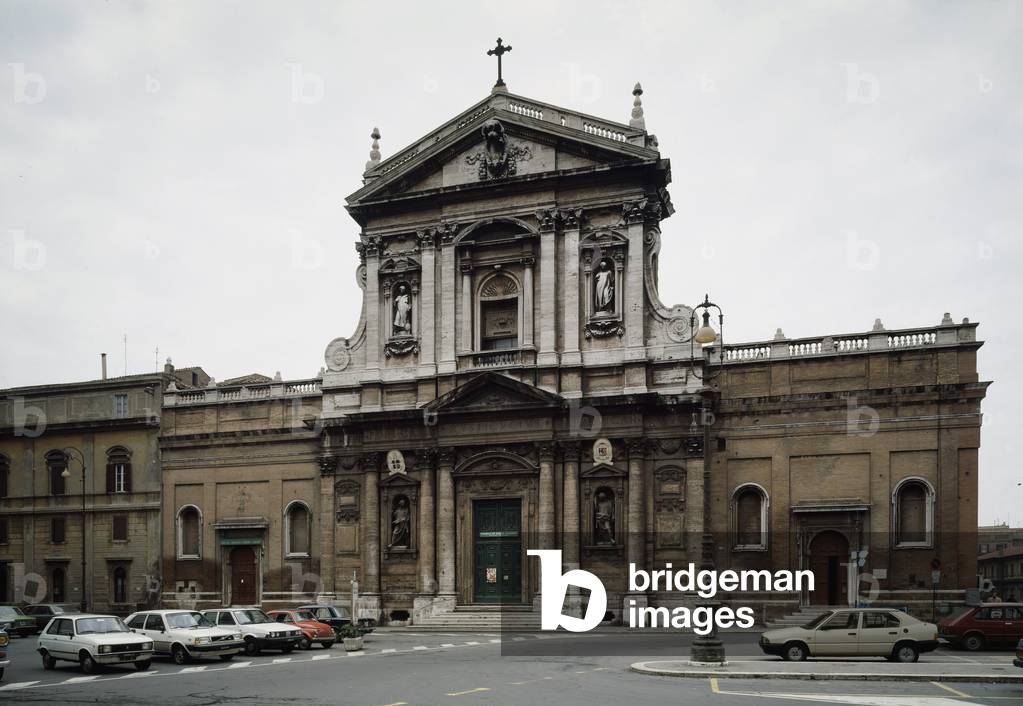 View of the facade of church of st Susanna, 1585-1603