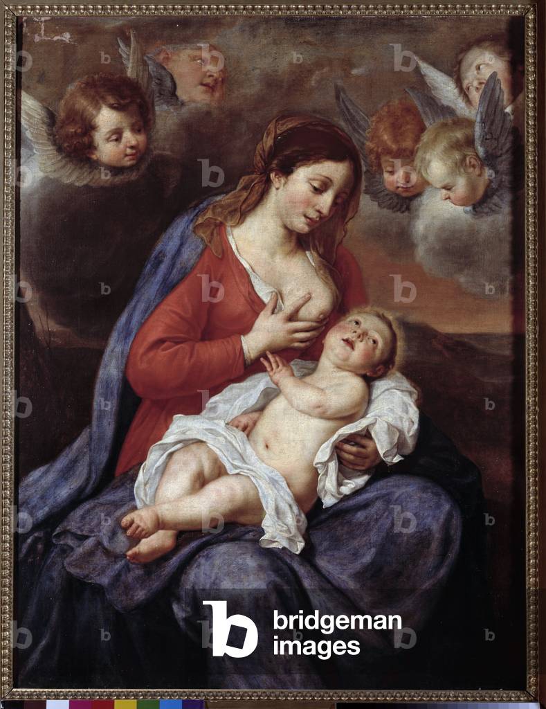 Virgin with child (Painting, 17th century)