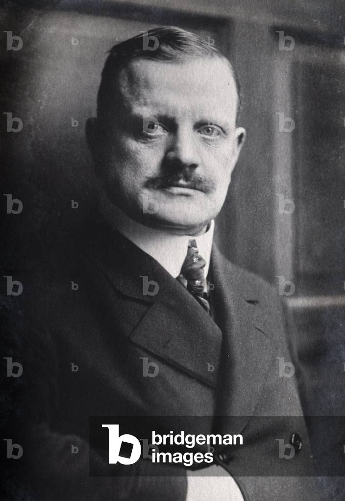 Portrait of Jean Sibelius (b/w photo)