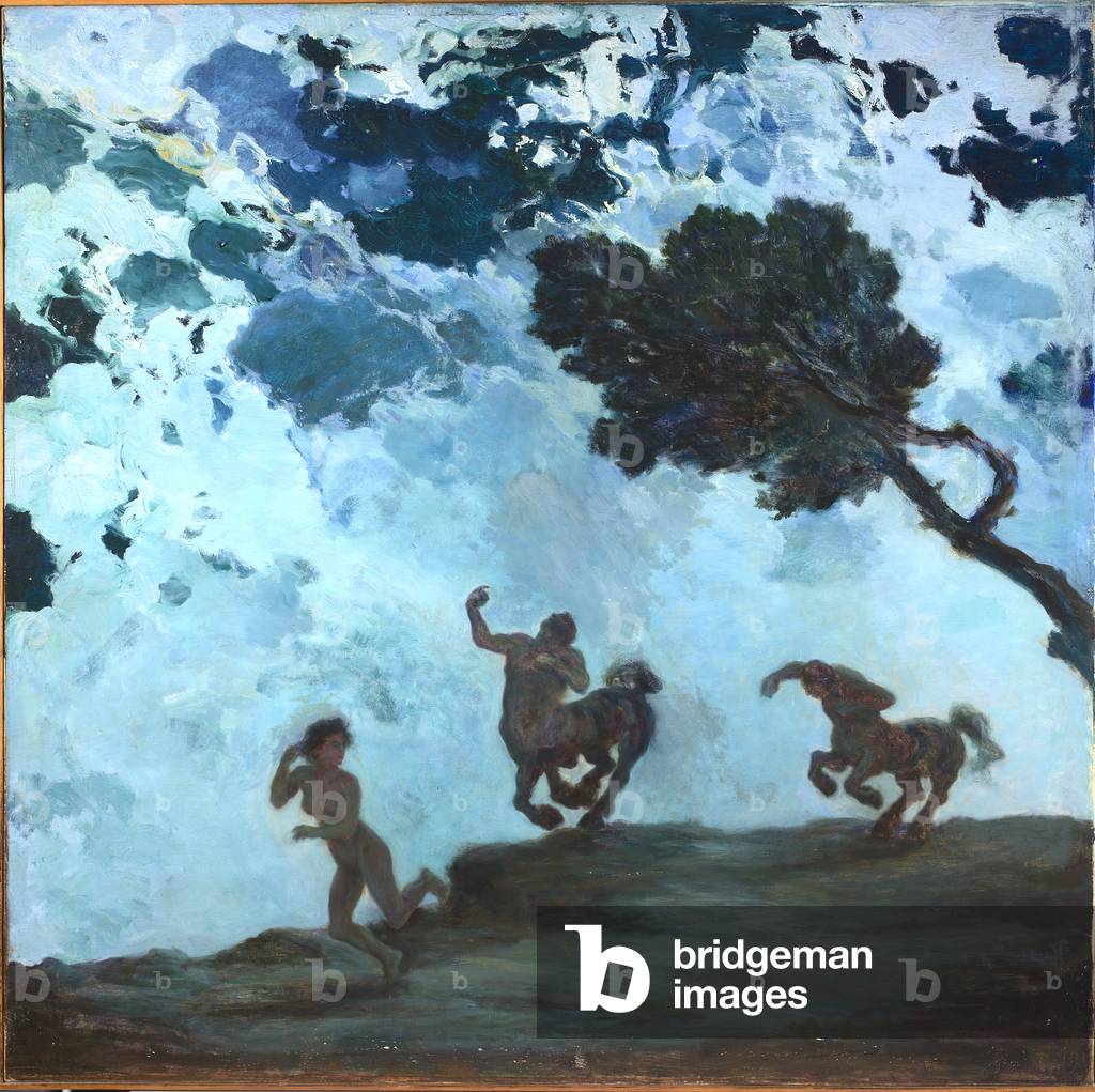 The chase, c.1912 (oil on canvas)