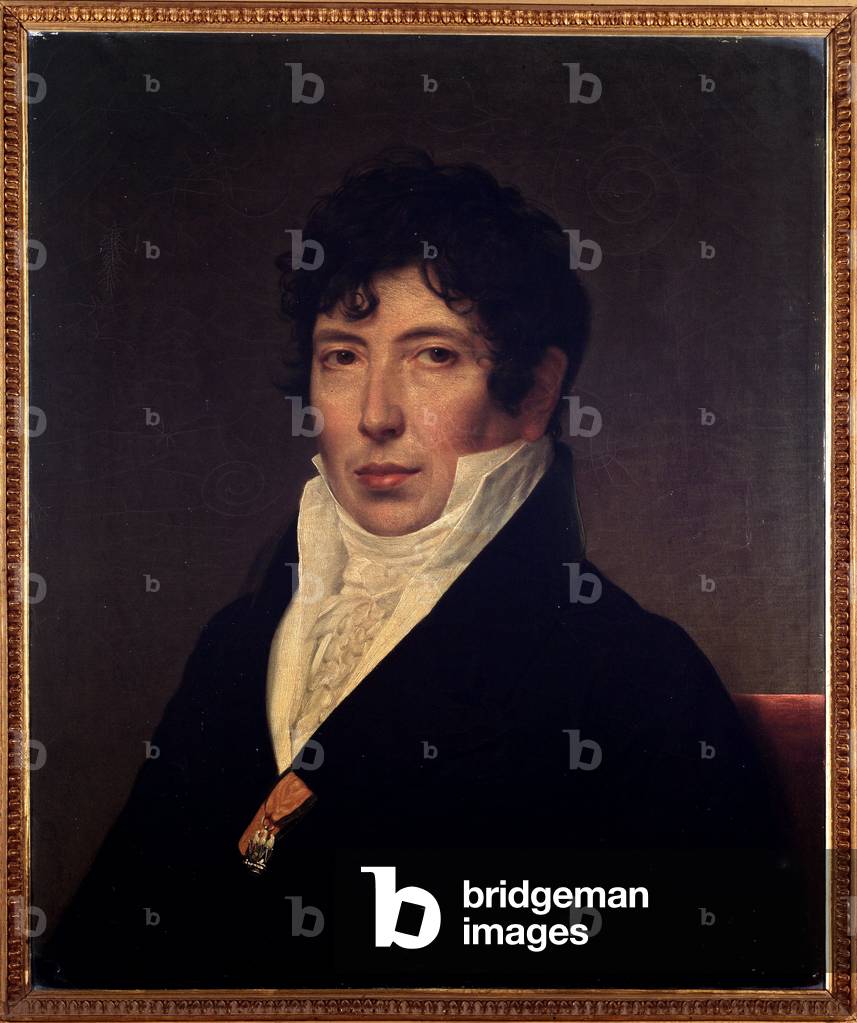 Portrait of Girolamo Crescentini, Italian castrato. 19th century (painting)