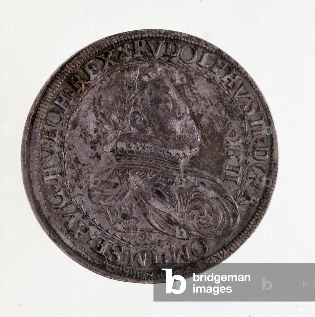 Coin (thaler) from Tyrol: reign of emperor Rudolf II, 15th-16th centruy (silver)