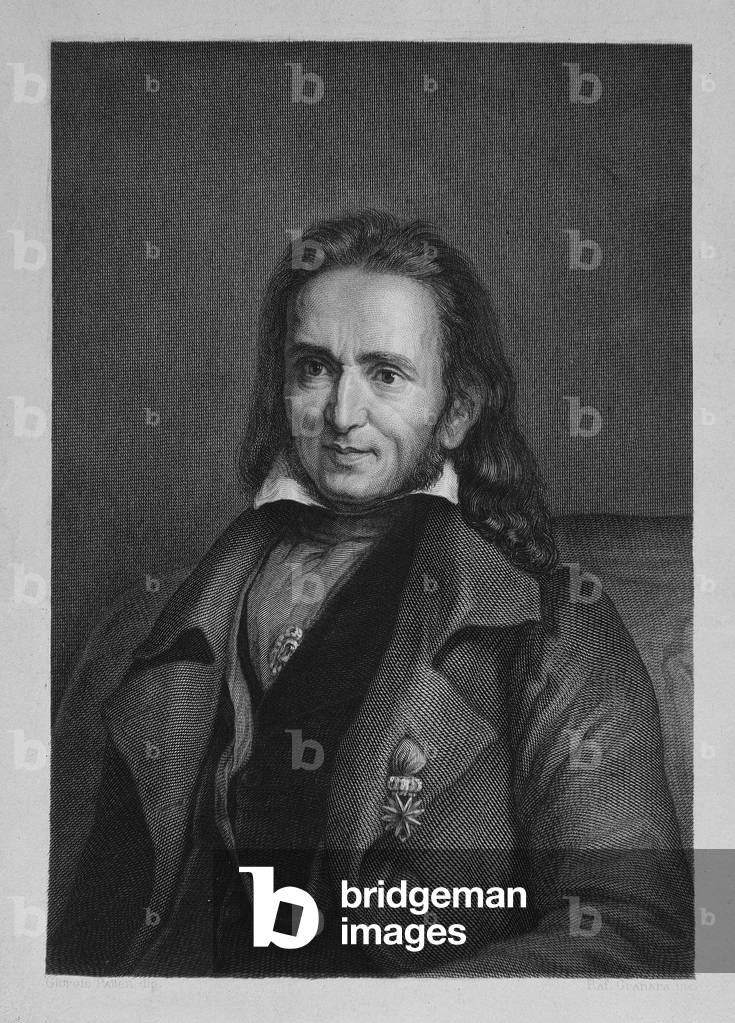 Portrait of Niccolo Paganini (engraving)