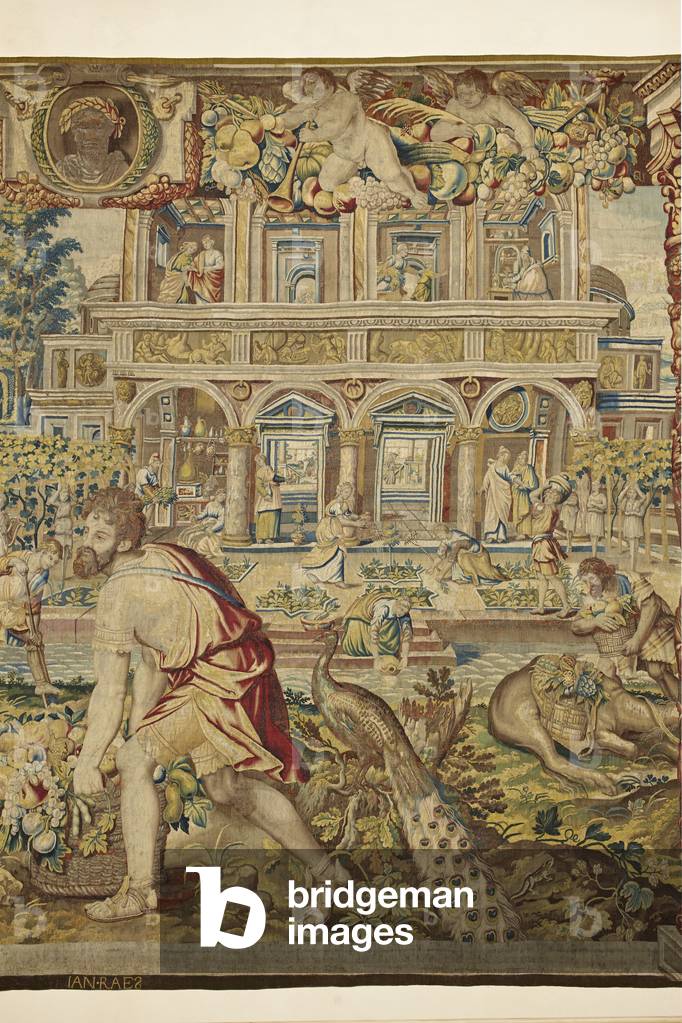 Detail of Vertumnus, from Vertumnus and Pomona, c.1630 (tapestry) (see also 5862502)