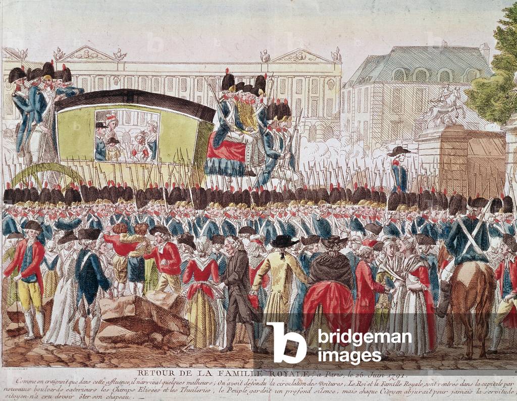 Image of Return of the French Royal Family to Paris, 25 June by French