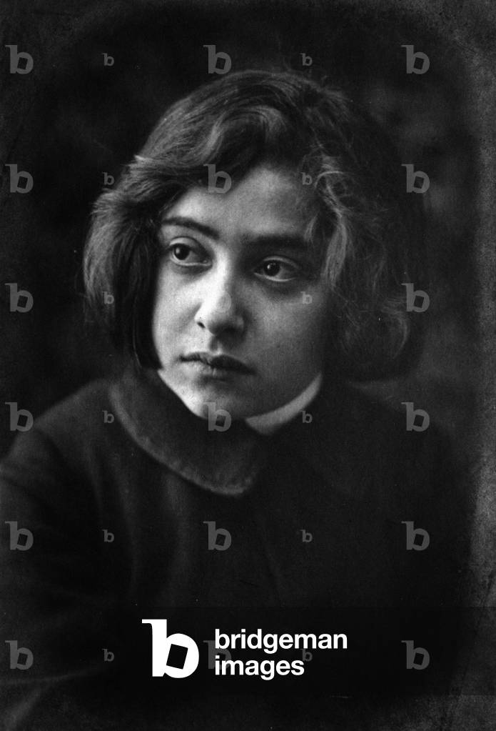 Portrait of Mieczyslaw Horszowski as a child, 1900 (b/w photo)