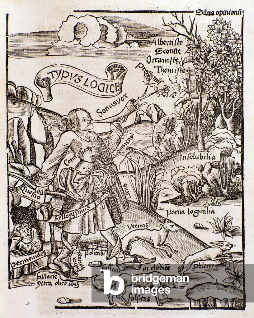 Allegorie der Logik aus Margarita philosophica von Gregor Reisch (1508)