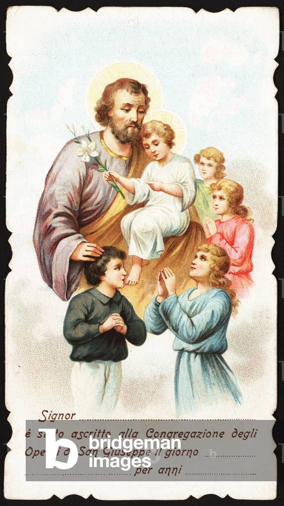 Joseph Calasanz, founder of the congregation of Piarists, early 20th century (card)