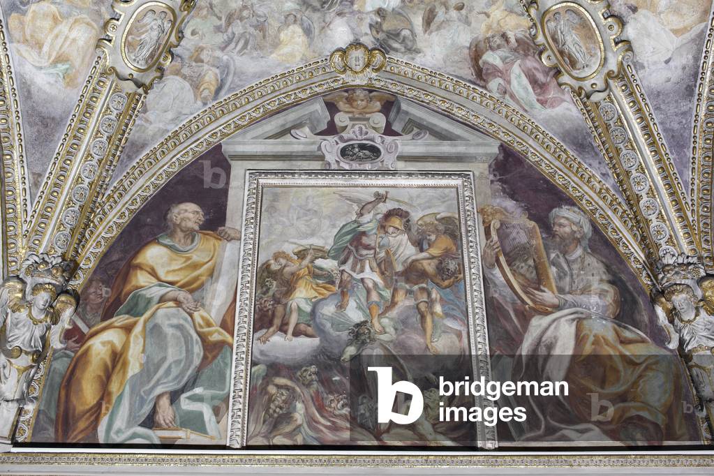 Anonymes Gemälde, Mailand aus dem 16. Jahrhundert, Basilica di Santa Maria delle Grazie Italien