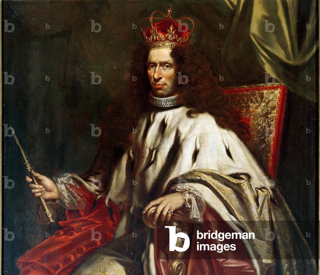 Portrait of Antonio Grimaldi, Doge of Genes from 1703 to 1705 Painting by Giovanni Maria Delle Piane (1660-1745) 1690-1691 Sun. 230x153 cm Private collection succession Luigi Cattaneo Adorno