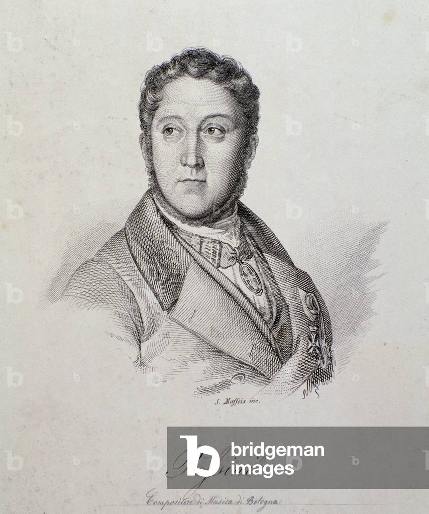 Ritratto di Gioacchino Rossini (incisione)