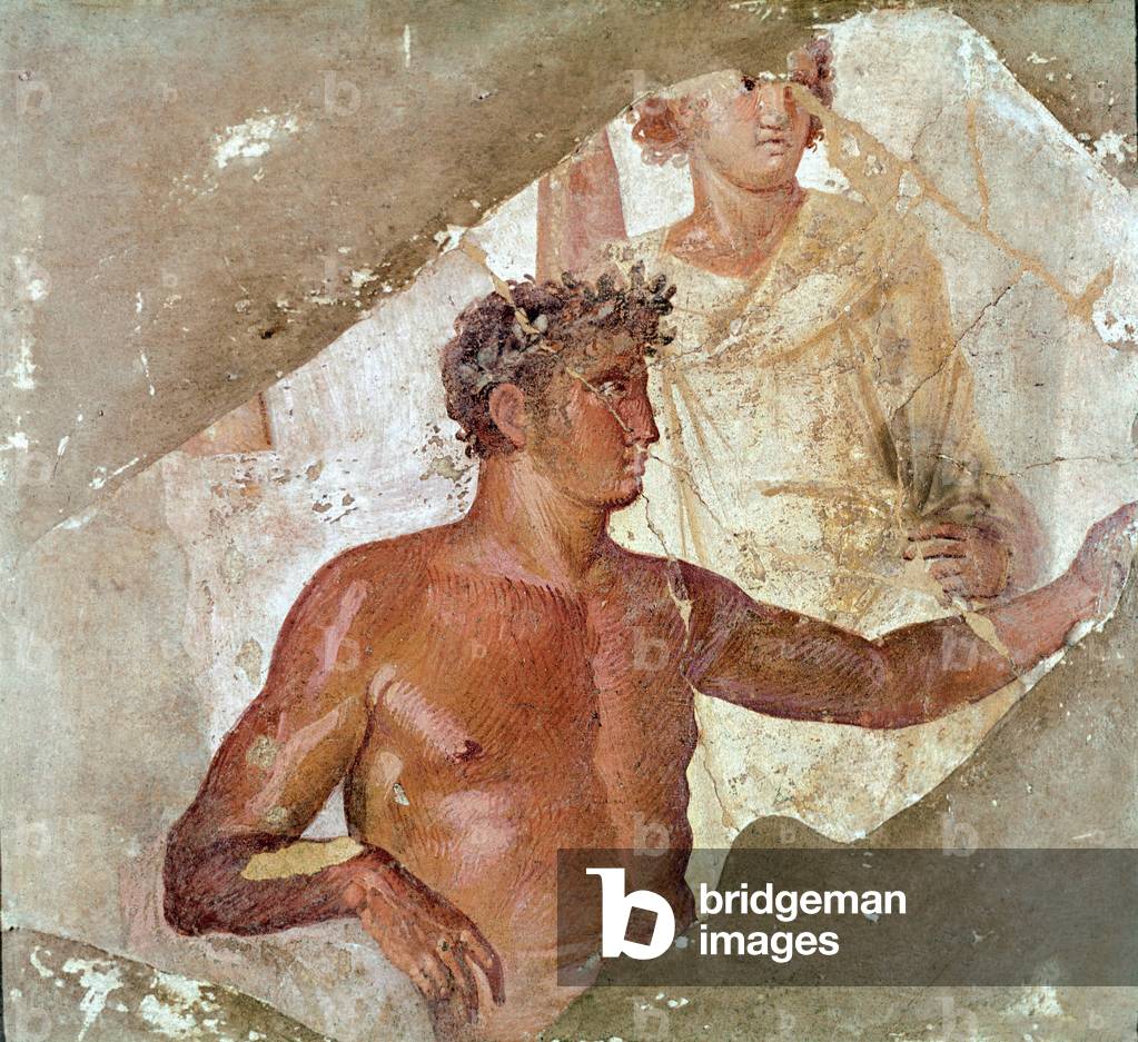 Bild von Fresko "Ein Held oder ein Gott (Fresko" von Roman