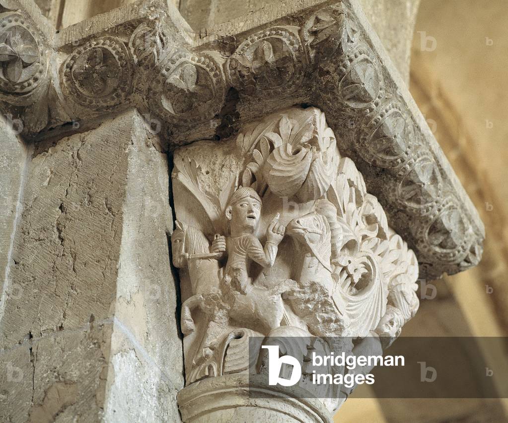"Assalom (capitale scolpito)" di Romanesque