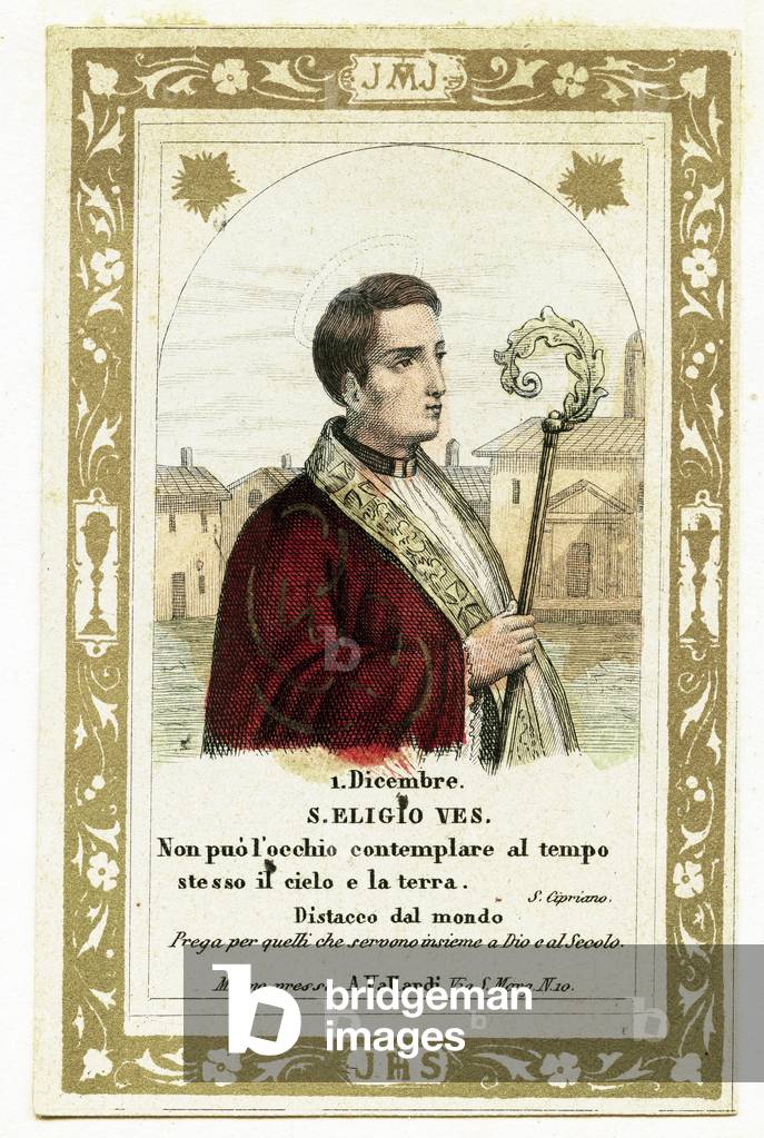 Saint Eligius (engraving, 19th century)