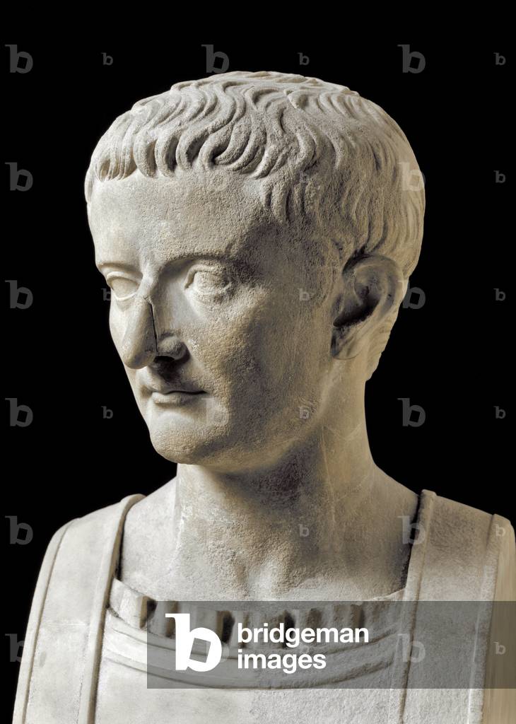 Busto di Tiberio. I secolo (scultura in marmo)