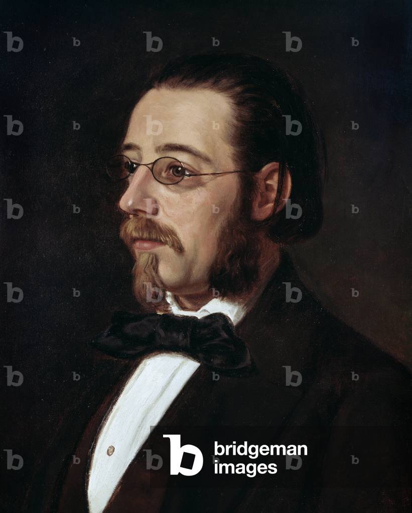 Ritratto di Bedrick Smetana (olio su tela, sec. XIX)