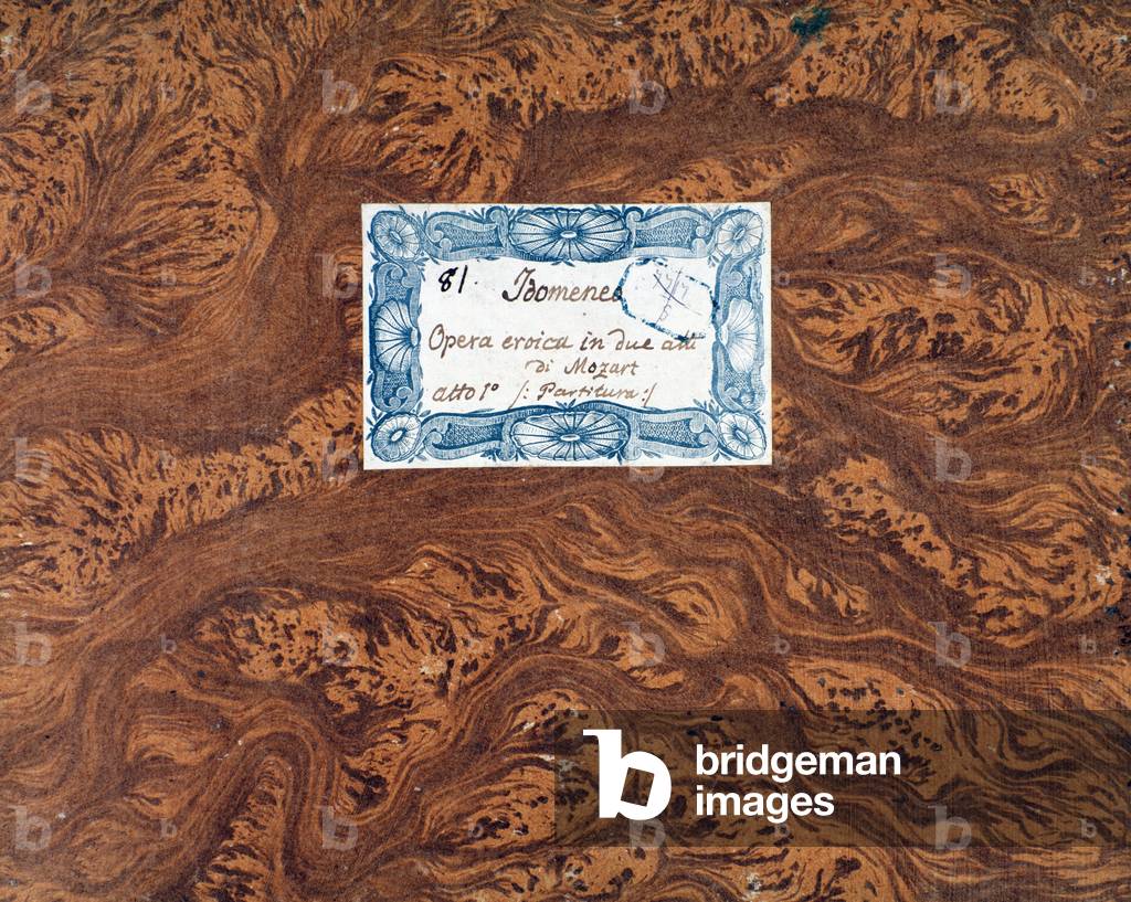 Cover of the score of Idomenee, king of Crete, opera by Mozart, Lichtenthal version (1843)