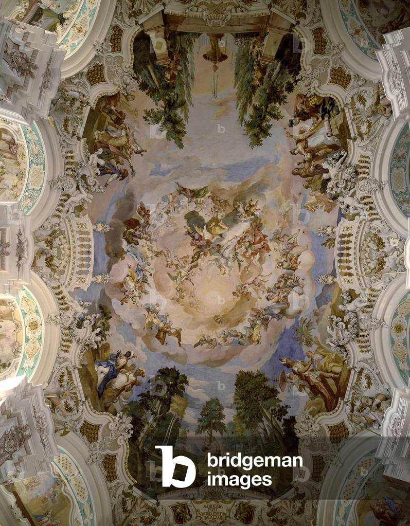 Decoration of the dome of the Schussenried monastery, 1730-1731 (fresco)