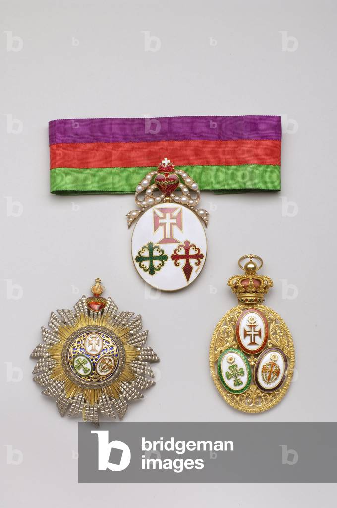 Portugal: Grand Cross Ribbon of the Three Orders, 19th and 20th century