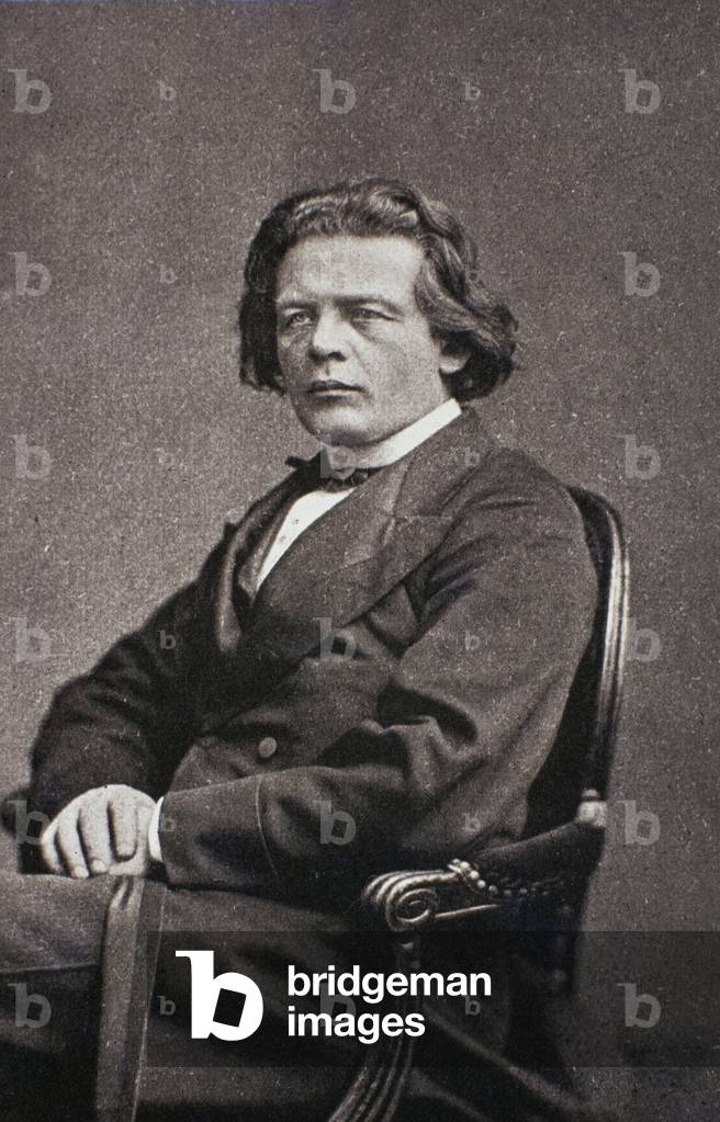 Portrait of Anton Rubinstein (b/w photo)