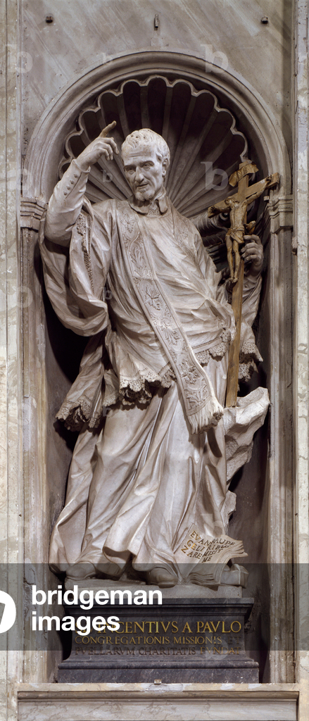 Representation of Saint Vincent de Paul, 18th century (Sculpture)