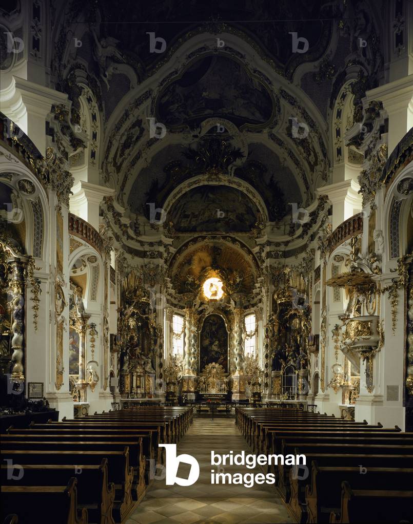 Internal view of the Church of the Order of Premonstratensians, 1726 (photography)