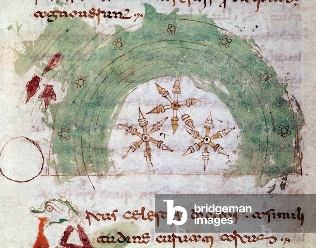 Celestial arch (Miniature, 9th century)