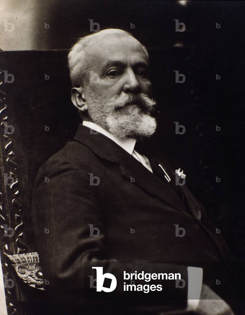 Portrait of Luigi Mancinelli, 19th-20th century (b/w photo)