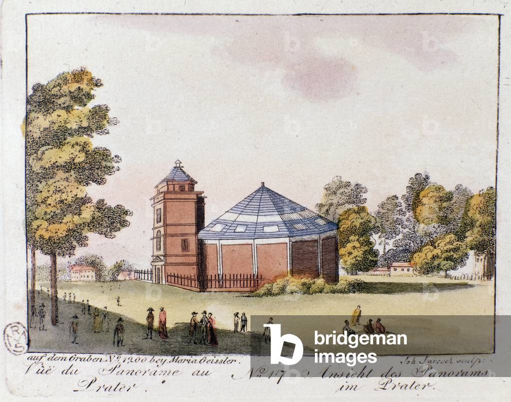 View of the Prater Park in Vienna, 1815 (engraving)