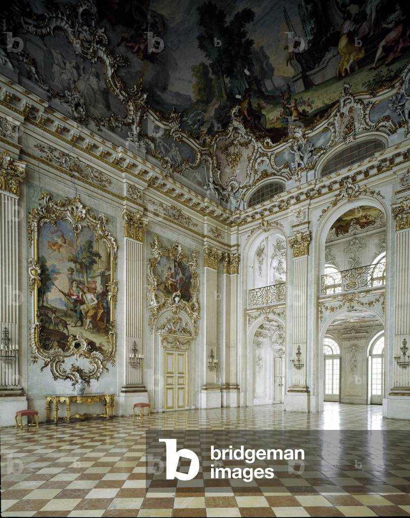 View of the Grand Salon, 17th century (photography)